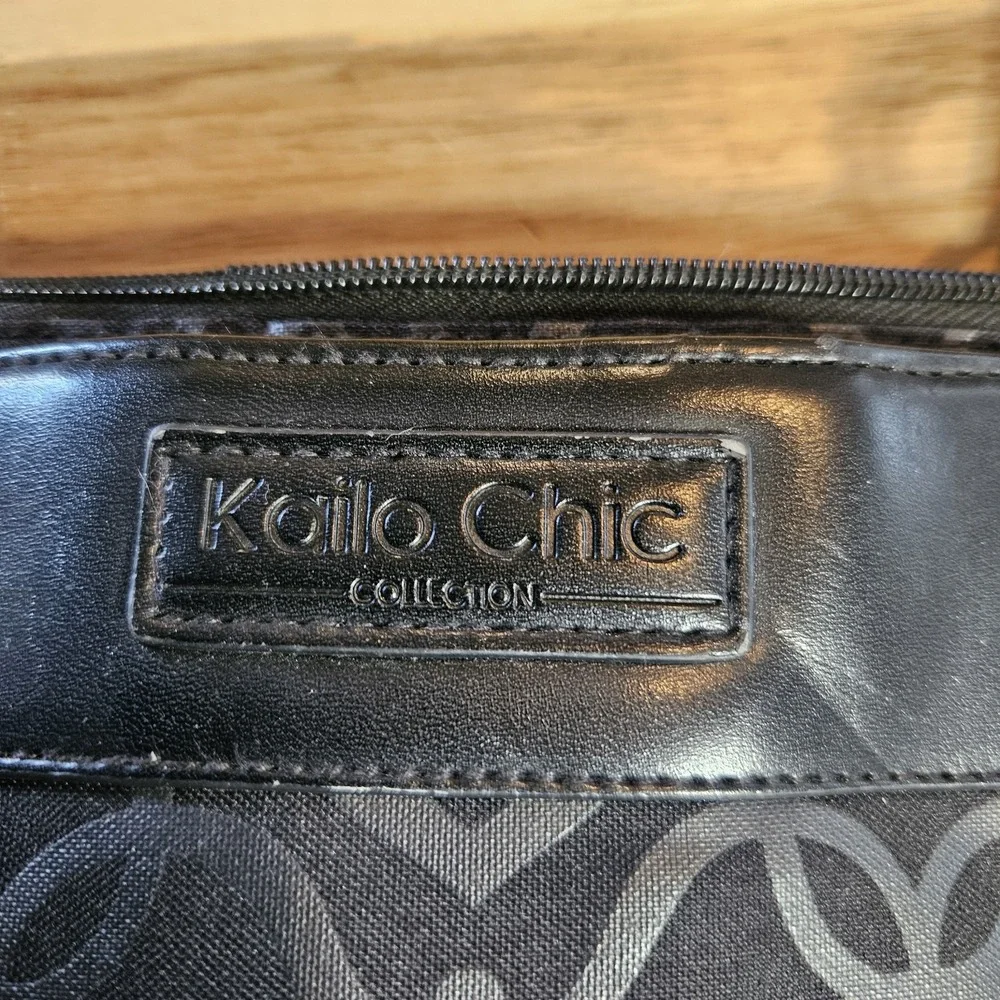 Kailo‎ Chic Laptop Bag Case Purse Black With Red Lining Office Professional